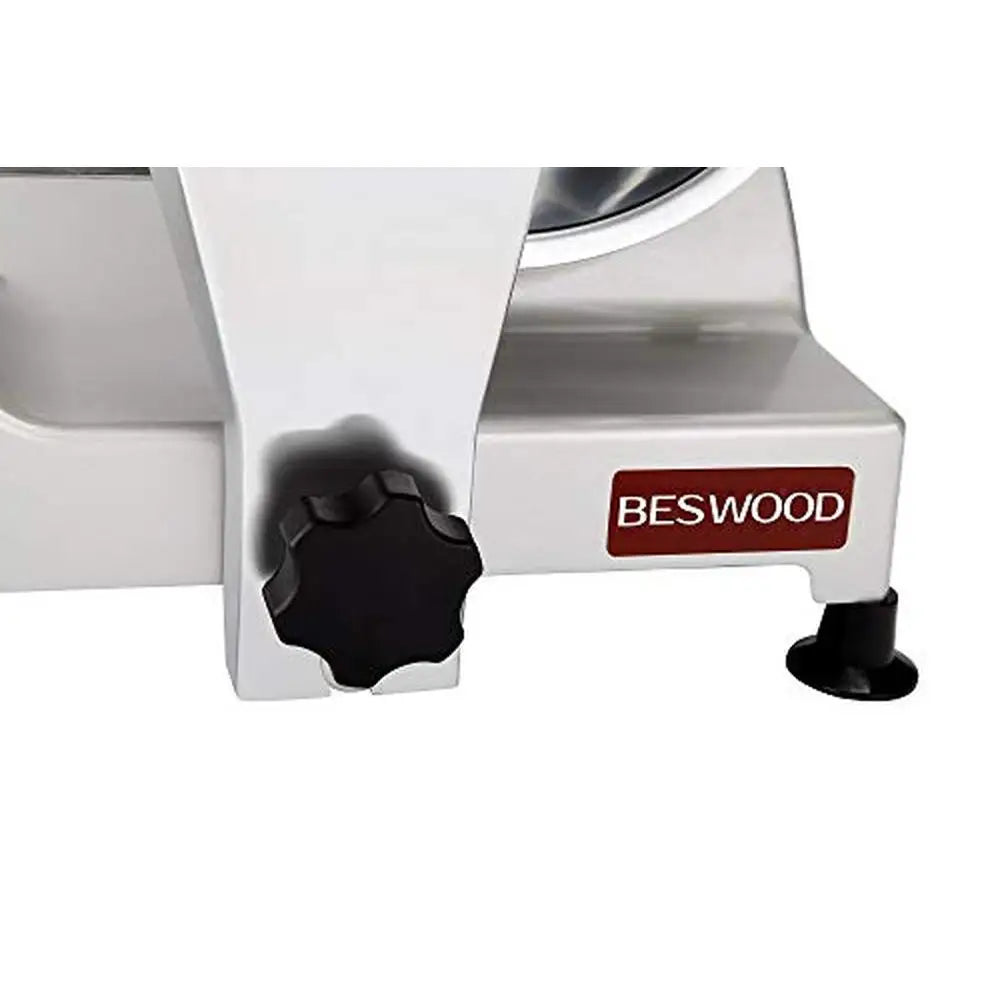 BESWOOD 10" Premium Chromium-plated Steel Blade Electric Deli Meat Cheese Food Slicer Commercial and for Home use 240W