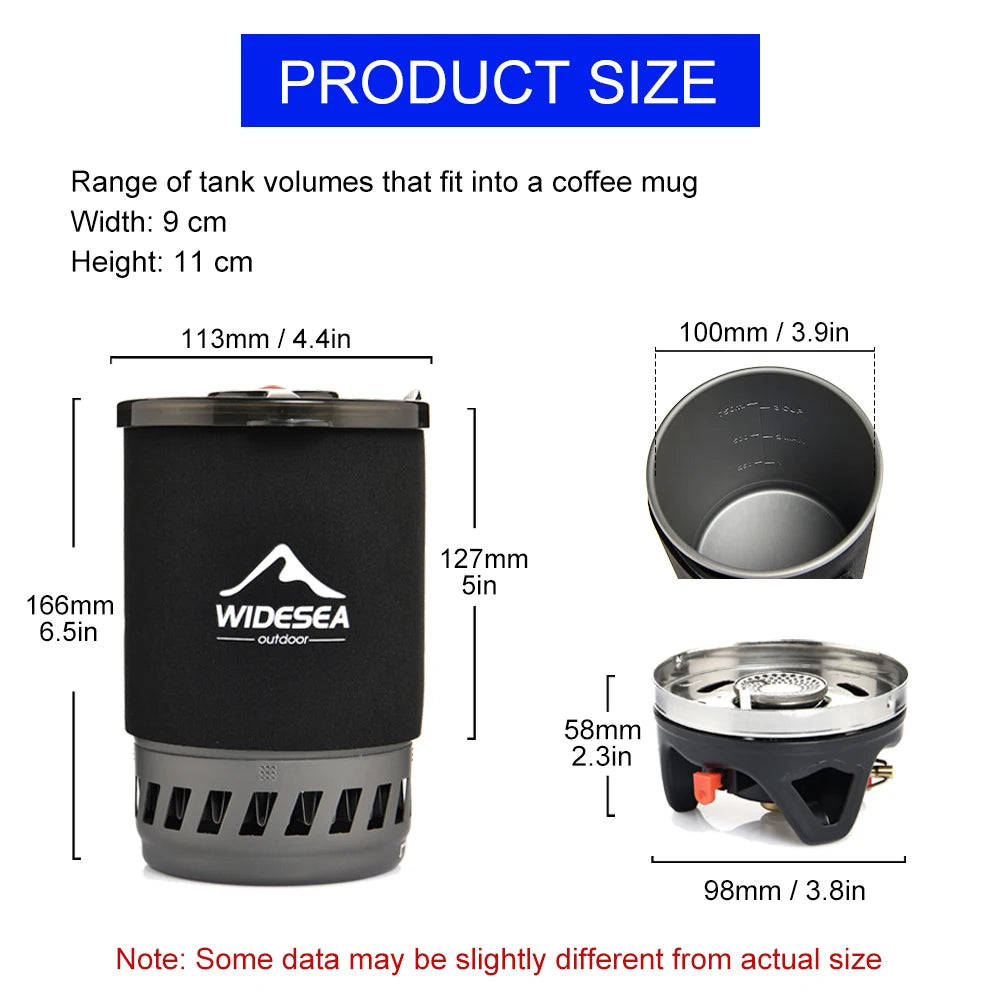 Widesea Outdoor Cooking System with Heat Exchanger Gas Stove Burner